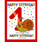 One Year Old Coloring Book Happy Birthday: Coloring Book for One Year Old - Paperback