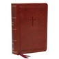 Nkjv, Reference Bible, Compact, Leathersoft, Brown, Red Letter Edition, Comfort Print: Holy Bible, New King James Version - Imitation Leather