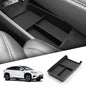 Center Console Storage Tray with Silicone Anti-Slip Pad, Armrest Cup Organizer, Black
