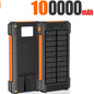 500000mAh Solar Power Bank Fast Charging Portable External Battery for iOS and Android Phones