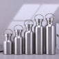 Stainless Steel Water Bottle Single Wall Wide Mouth 500/750/1000ml (16.9/25.4/33.8 fl oz) Sports & Cycling Bottle with Lid