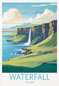 ICELAND Traveling Poster Iceland Reykjavík Kirkjufell Skaftafell Falls Landscape Canvas Painting Wall Pictures Traveling Decor