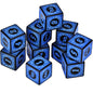 10PCS/Set Acrylic Dice Set D6 Carved Pattern Polyhedron Dice 6-sides Game Dice for RPG Dungeons and Dragons Board Game