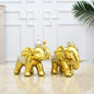 Good luck elephant figurine, figurine collection decorating home décor living room table, ceramic sculpture decorating gifts