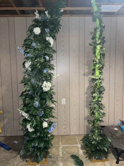 Artificial Eucalyptus Vine Garland – Faux Greenery Stems for Home, Wedding & Party Decor