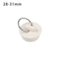 Universal Rubber Sink & Bathtub Drain Stopper Plug — Leakproof Floor Drain Strainer, White