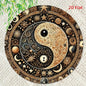 Yin Yang Feng Shui Metal Sign -Hanging Decor for Home, Office, Cafe, Bar - Indoor & Outdoor Multi-Use with Detailed Carving