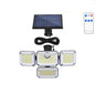 4-Head Outdoor Solar Motion Sensor Light – 122 LED Floodlight, 3000 Lumens, 270° Wide-Angle IP65 Waterproof Security Lamp