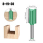 Tungsten Carbide Router Bit 3-20mm (0.12-0.79 in) Diameter, 8mm (0.315 in) Shank, Single/Double Flute Straight Bit for Woodworking