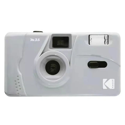 Retro Reusable 35mm Manual Film Camera with Built-In Flash – Replaceable Film, Fixed Focus