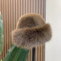 New Fluffy Fur Women's Winter Hat Winter Snow Ski Cap Female Faux Fur Thick Warm Windproof Hat Russian Hat Mink Fisherman's Hat