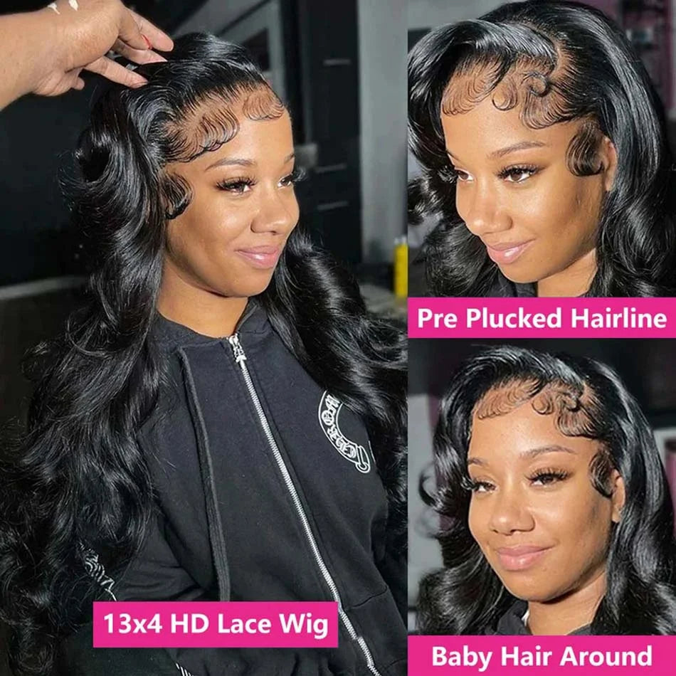 Rosslyn Body Wave Human Hair Wig, 13x6, 13x4, or 360 Lace