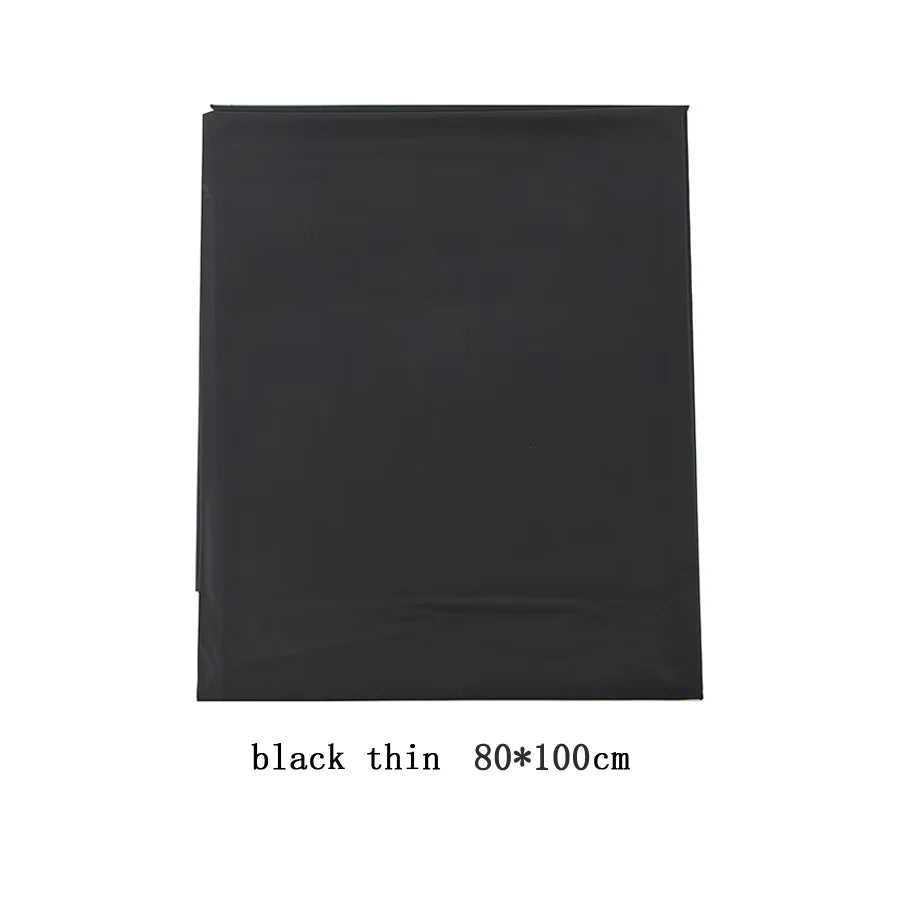 Black Waterproof PVC Bed Sheet – Oil-Resistant Thick Mattress Protector Fits 1.2 / 1.5 / 1.8 / 2.0 m Beds (220×130 / 220×160 / 220×200 cm | 86.6×51.2 / 86.6×63.0 / 86.6×78.7 in)