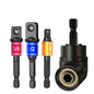 Impact-Grade 105° Angle Socket Adapter Right Angle Drill Driver Extension Screwdriver Bit Holder