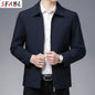 Men's Business Casual Zipper Blazer Jacket - Smart Casual Outerwear for Spring & Autumn