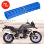 72pcs Bicycle Wheel Spoked Protector Wraps 24cm Wheel Rim Spoke Wrap Kit for Motorcycle Bike Color Rims Skin Trim Covers Pipe