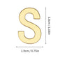 1Pcs Metal Self Adhesive House Number English Alphabet Letters for Apartment Room Door Plate Table Mailbox Number Stickers 3*2cm