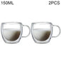 Double Wall Borosilicate Glass Tea Cups 80ml & 150ml, 2–18 Pc Clear Kung Fu Coffee & Milk Mugs