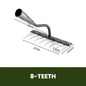 Carbon Steel Garden Hand Rake - 5/6/7/8-Tine Weeding Hoe (1-Pack)