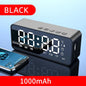 Portable Bluetooth Alarm Clock Speaker, FM Radio, TF Card & AUX, Mini Wireless Subwoofer Sound Box