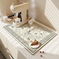 Absorbent Diatom Mud Dish Drying Mat – Non-Slip Quick-Dry Kitchen & Bathroom Drain Pad