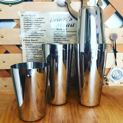 Boston Shaker Set – Professional Stainless Steel Cocktail Mixer & Bartender Kit