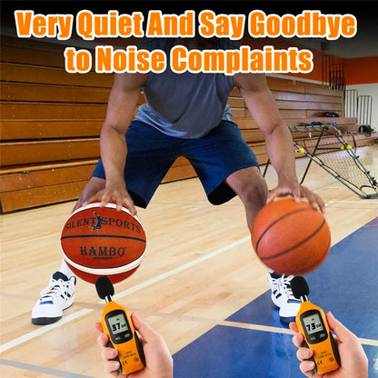 Silent Indoor Basketball with Fabric Cover — Sizes 5/6/7 Training Ball