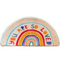 VIKAMA Rainbow Shower Floor Mat, Shower Room Door Floor Mat, Entrance Hall Carpet, Comfortable And Skin-Friendly Home Decoration
