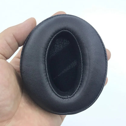 Replacement Memory Foam Ear Pads for Over-Ear Headphones - Soft Leather Ear Cushions, Self-Adhesive (1 Pair)