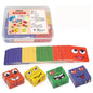 Kids Face-Change Cube Game – Montessori Expression Puzzle Building Blocks for Early Learning