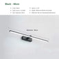 LED Bathroom Mirror Wall Light - Waterproof Modern Flat Touch Vanity Lamp, White/Black