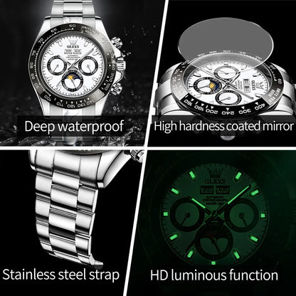 OLEVS 6654 Automatic Mechanical Watch with Calendar Display