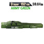 Portable Foldable Fishing Rod Bag Case - Waterproof Oxford Rod Carrier with Reel Storage, 122 / 152 / 182 cm (48 / 60 / 72 in)