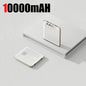 50000mAh Mini Power Bank - Large Capacity Fast Charging Portable Charger with 4 Built-In Cables (USB-C, Lightning, Micro USB) for Smartphones