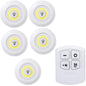 Dimmable Battery-Operated LED Under-Cabinet Light with Remote — Closet, Wardrobe & Bathroom Night Lamp