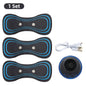 Portable EMS Neck & Body Muscle Stimulator – Low-Frequency TENS Pain Relief Massager with Gel Patches