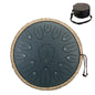 13-Inch (32 cm) 15-Note D-Tone Steel Tongue Drum Glucophone Handpan Percussion