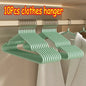 10PCS Metal Traceless Non-Slip Clothes Hangers – Strong Space Saver Rack