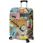 Washable Stretch Luggage Cover - Suitcase Protector for 18–32 Inch (45–81 cm) Suitcases | Geometric Print Travel Accessory