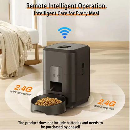 2L (2000g) Automatic Pet Feeder — Smart Programmable Food Dispenser for Cats & Dogs with Portion Control & Voice Recording