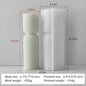 Striped Cylinder Silicone Candle Mold for DIY Pillar, Soy Wax, Plaster & Resin Crafts