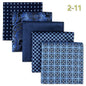 5-Pack Men's Microfiber Pocket Squares 12.6 in (32 cm) - Jacquard Woven Wedding & Formal Handkerchiefs, Assorted Patterns