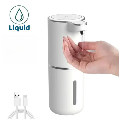 Automatic Foam Soap Dispenser Touchless Infrared Sensor USB Rechargeable — Hands-Free for Bathroom & Kitchen