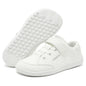 Kids Wide Toe Barefoot Sneakers Minimalist Lightweight Mesh & Faux Leather Hook & Loop Shoes