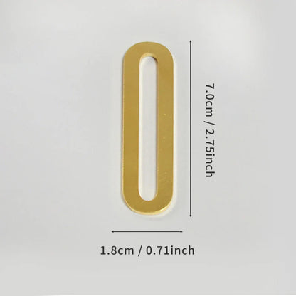 Golden Door Number with Backing Adhesive 7cm Metal House Number Apartment Door Number for Outdoor Hotel Home Mailbox Label