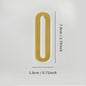 Golden Door Number with Backing Adhesive 7cm Metal House Number Apartment Door Number for Outdoor Hotel Home Mailbox Label