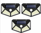 100-LED Solar Wall Light with PIR Motion Sensor - Outdoor Solar Powered Garden & Pathway Lamp