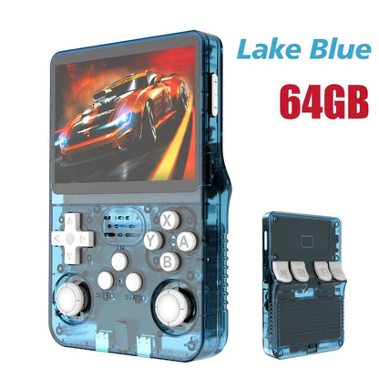 Retro Handheld Game Console 3.5" IPS (8.9 cm) 64GB Portable Linux Player, Preloaded 15,000+ Games, USB-C Charging