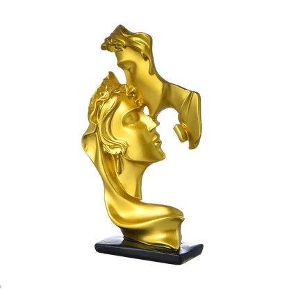 Our resin couple figurines are made of one-piece molding technology, the surface is neat and smooth, not easy to oxidize and fad