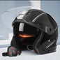 Motorcycle Dual Visor Flip Up Modular Full Face Helmet Anti-fog Street Bike Racing Helmet for Women, Men, 4 Colors